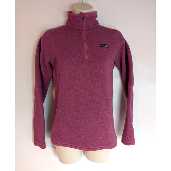 Patagonia Jackets & Blazers - Patagonia Womens Better Sweater 1/4 Zip Pullover Jacket Magenta Sz XS